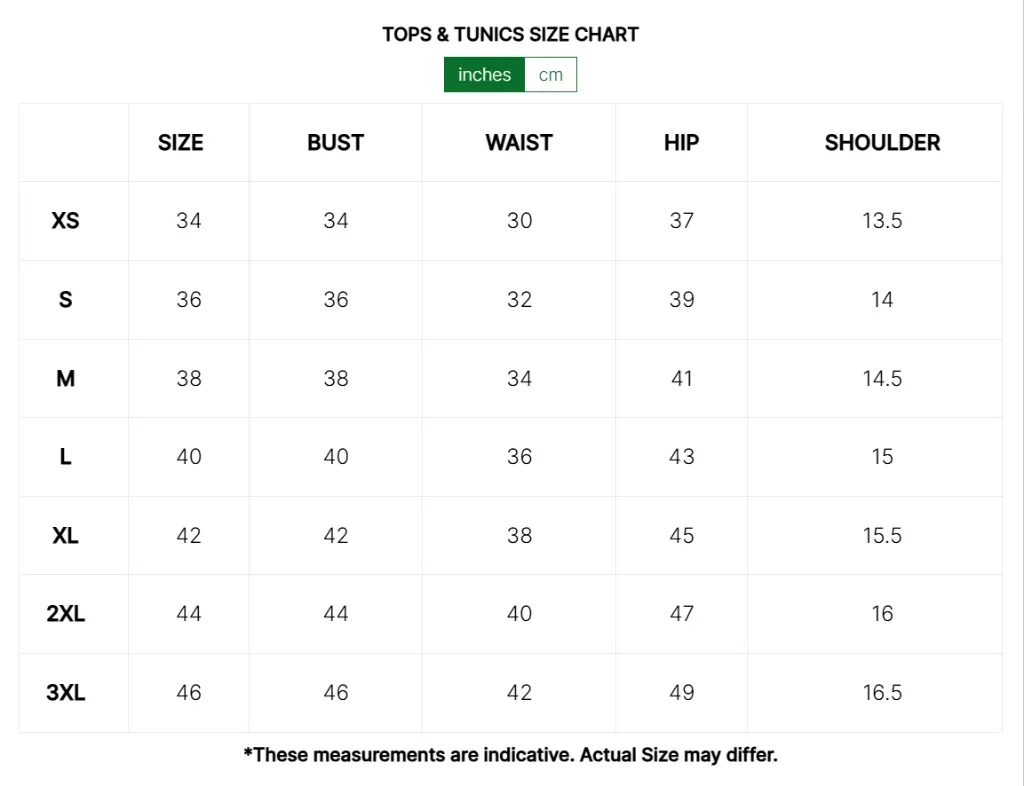 Size Chart JAN Tunic & Dress.webp