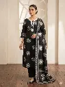 Midnight Mandala Pure Cotton 3-Piece Suit Set