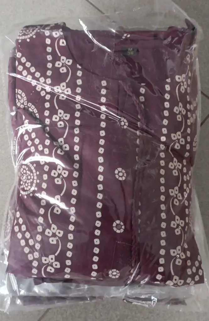 Wine Bandhani Grace Cotton Suit Set