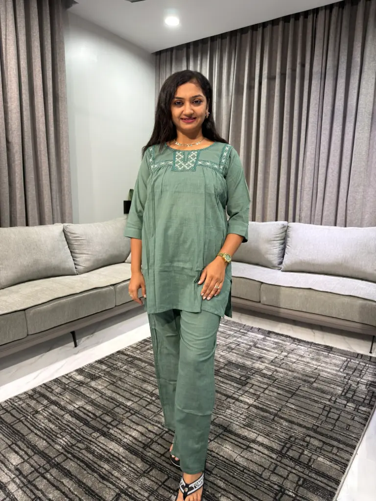 Sage Grace Flex Cotton Co-ord Set