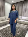 Midnight Elegance Flex Cotton Co-ord Set