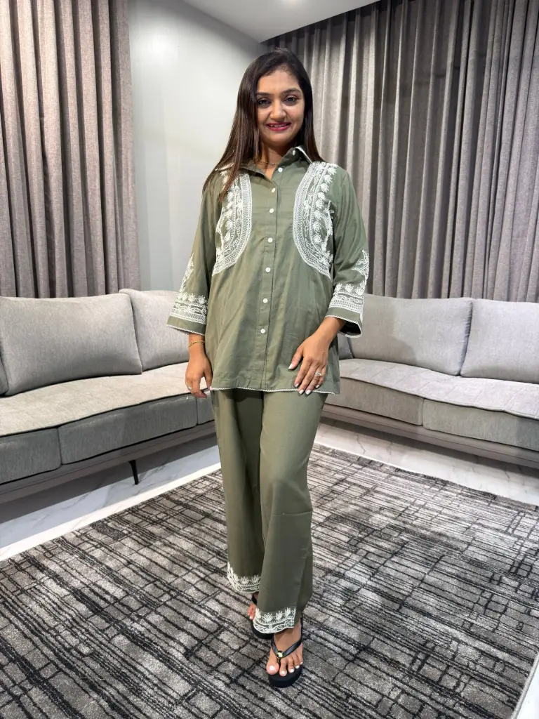 Olive Grace Premium Flex Cotton Cord Set