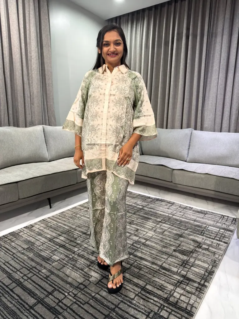 Sage Paisley Luxe Co-Ord Set