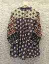 Plum Polka Muslin Tunic