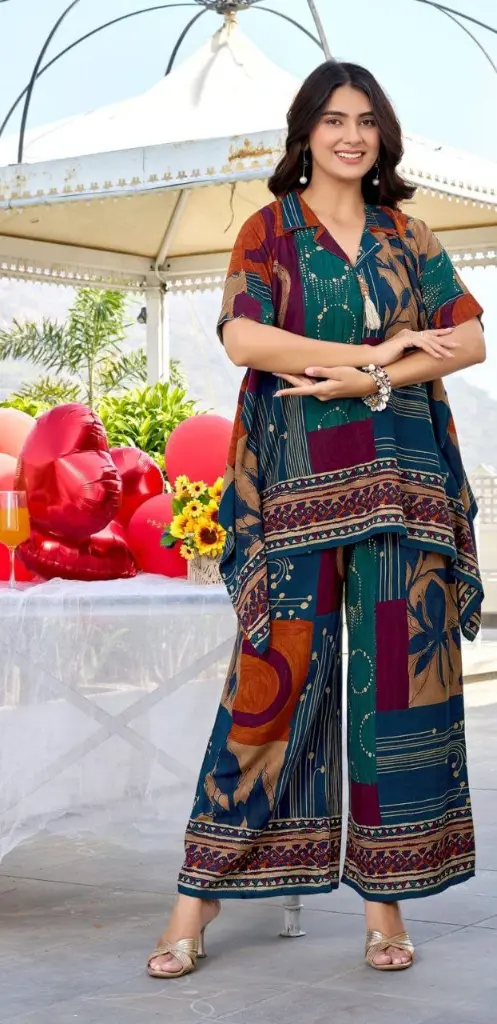 Boho Mosaic Gazzi Silk Co-Ord Set