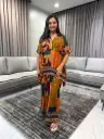 Sunset Mosaic Gazzi Silk Co-Ord Set