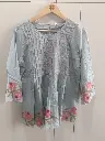 Blossom Pintuck Mull Cotton Top