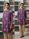 Lavender Bloom Cotton Tunic