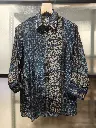 Midnight Ajrakh Crepe Shirt