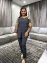 Black Mosaic Printed Co-Ord Set