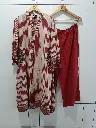 Ruby Stripe Viscose Muslin Kurta Palazzo Set 