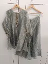 Frost Blue Crush Shimmer Designer Co-ord Set