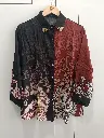 Midnight Maroon Viscose Muslin Designer Shirt