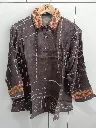 Smoky Taupe Natural Crepe Designer Shirt
