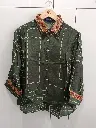 Emerald Maze Natural Crepe Shirt