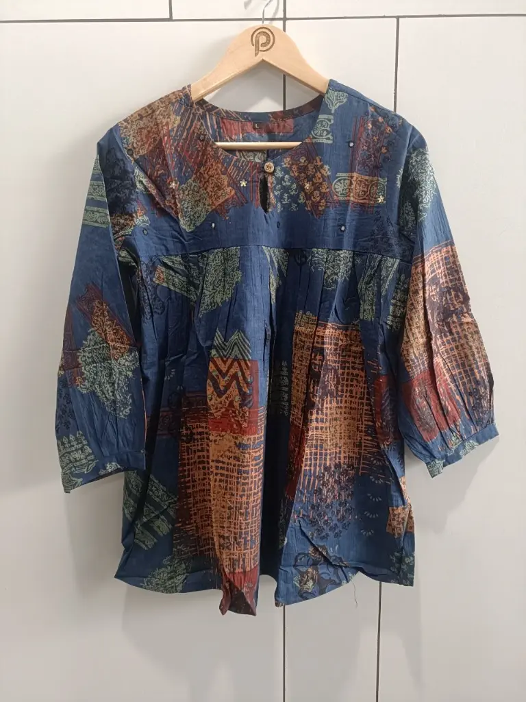 Indigo Artisan Pure Cotton Top