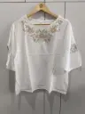 Ivory Blossom Embroidered Top