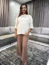 Sand Dune Embroidered Top