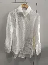 Ivory Bloom Oversized Linen Shirt