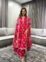 Midnight Bloom Pure Cotton 3-Piece Kurta Set