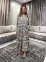 Black Paisley Printed Pure Cotton Anarkali Kurta