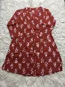 Rust Leaf Pure Cotton Printed Tunic