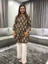 Espresso Paisley Pure Cotton Printed Tunic