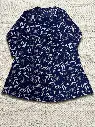 Midnight Bloom Pure Cotton Printed Tunic