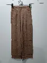 Mocha Brown Imported Linen Wide Leg Palazzo