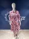 Pink Abstract Printed Pure Cotton Kurta Set