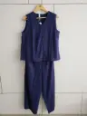 Midnight Blue Georgette Crush Co-Ord Set