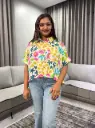 Bloom Garden Pure Cotton Printed Shirt Top