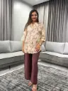Vintage Blossom Pure Crepe Co-Ord Set