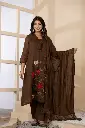 Cocoa Blossom Pure Mull Cotton Suit Set