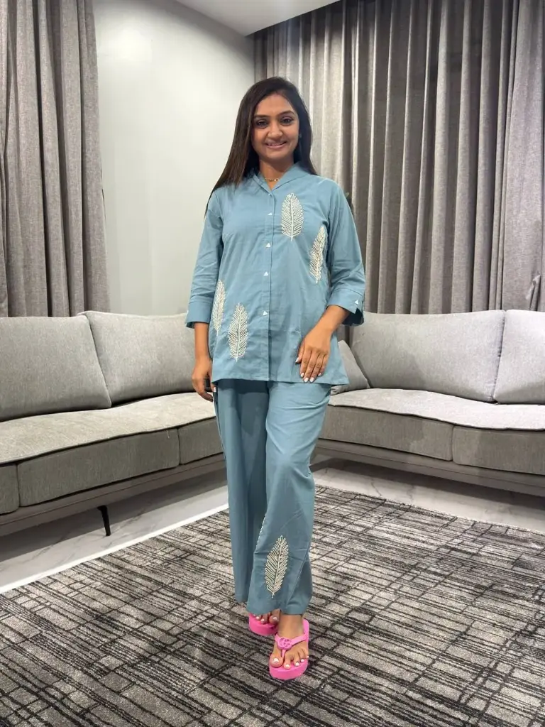 Feather Grace Pure Cotton Co-Ord Set