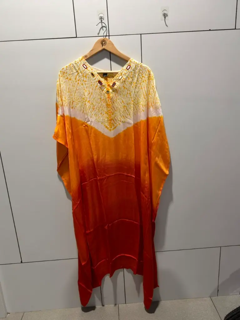 Sunset Glow Gazzi Silk Kaftan
