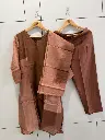 Mocha Glow Banarasi Mull Chanderi Kurta Set