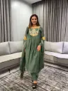 Premium Banarasi Mull Chanderi Peacock Heritage Kurta Set