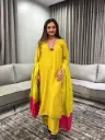 Vintage Handwork Banarasi Mull Chanderi Kurta Set