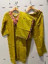 Vintage Handwork Banarasi Mull Chanderi Kurta Set