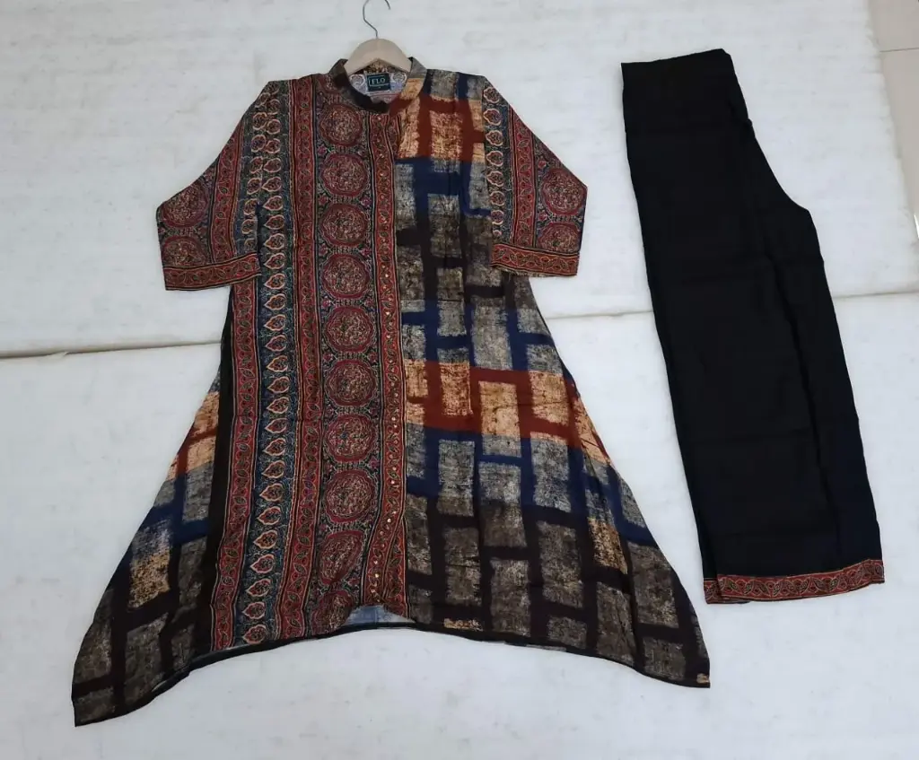 Heritage Check Flared Muslin Set