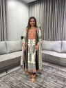 Black Mandala Print Premium Crepe 3-Piece Set