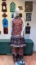 Rust Red Kalamkari Print Halter Neck Flex Cotton Co-ord Set