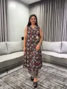 Floral Wrap-Style Pure Cotton Kurta Palazzo Set