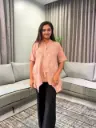 Blush Floral Breeze Pure Cotton Tunic
