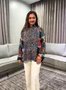 Indigo & Rust Kalamkari Print Pure Cotton Shirt