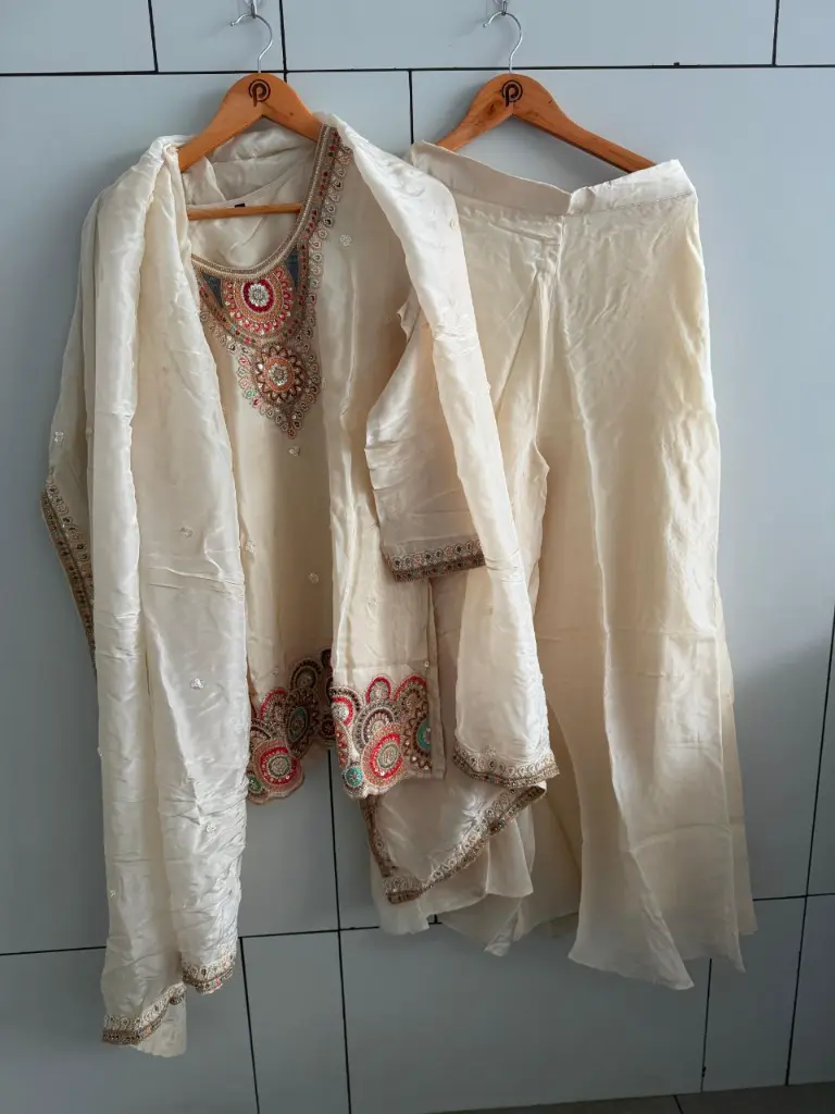 Ivory Heritage Pure Silk Indo-Western Set