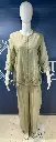 Sage Green Embroidered Border Soft Cotton Co-ord Set