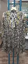 Charcoal Grey Ethnic Block Print Viscose Crepe Co-Ord Set