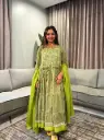 Olive Bloom Festive Anarkali Set